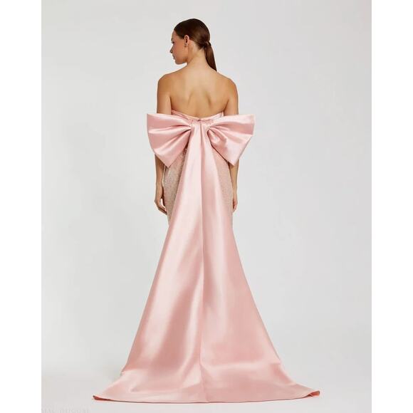 Strapless Embellished W Back Bow - BREATHTAKING!! Size-12 - Picture 4 of 4